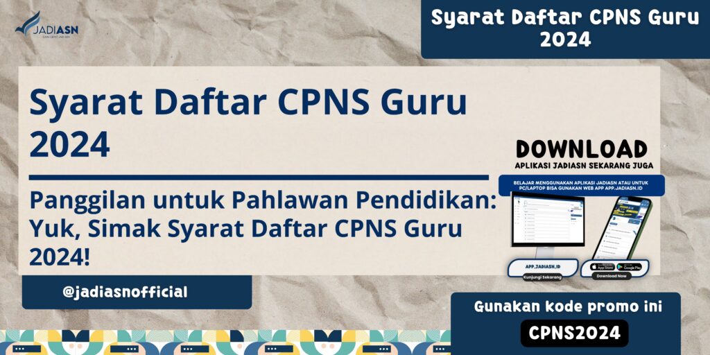 Syarat Daftar CPNS Guru 2024