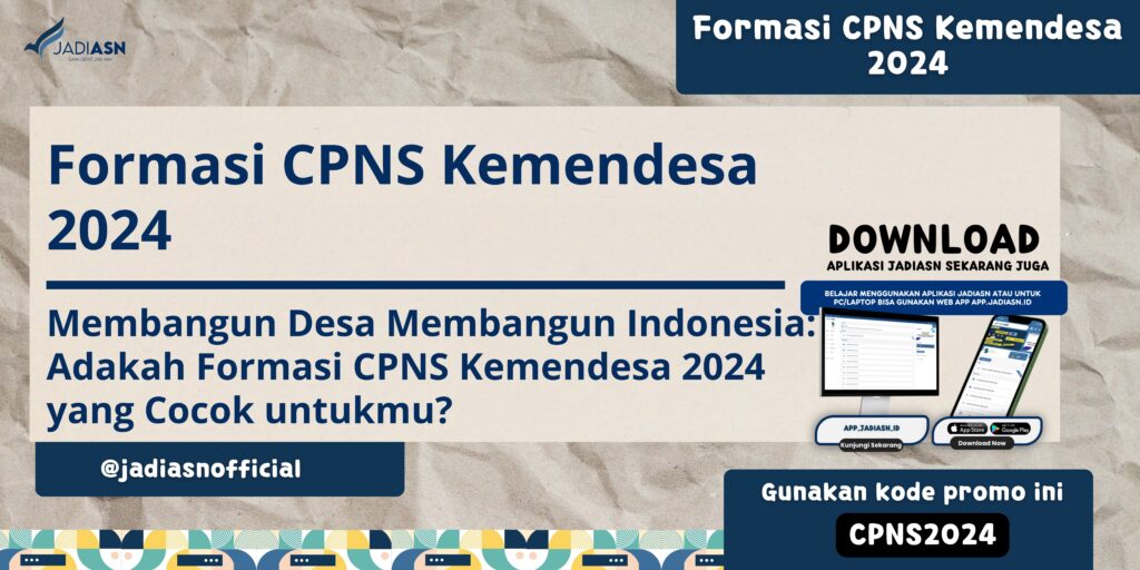 Formasi CPNS Kemendesa 2024