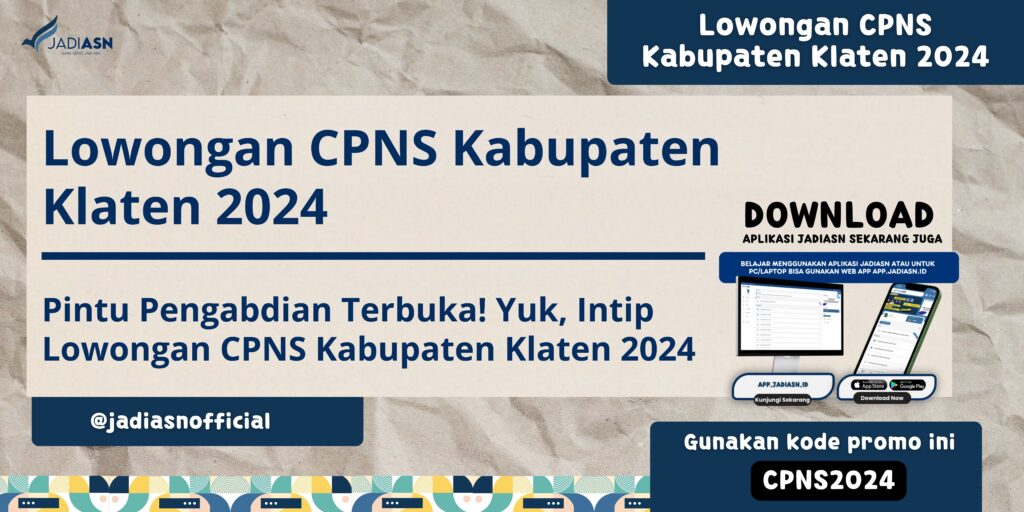 Lowongan CPNS Kabupaten Klaten 2024