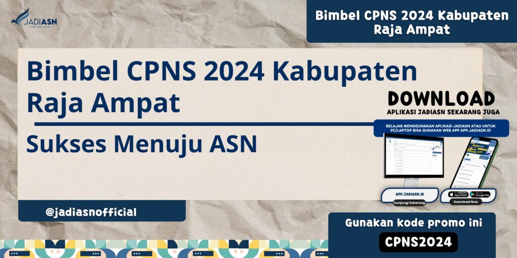 Bimbel CPNS 2024 Kabupaten Raja Ampat