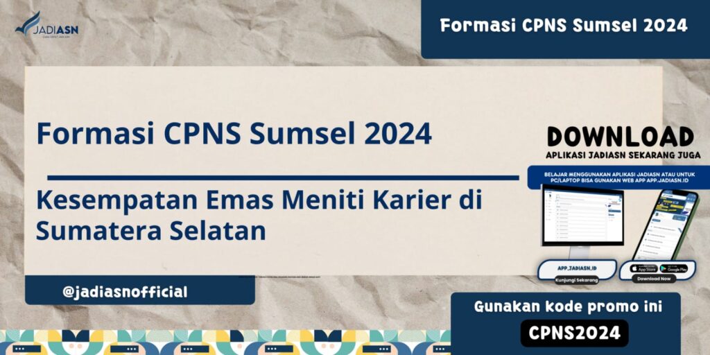 Formasi CPNS Sumsel 2024