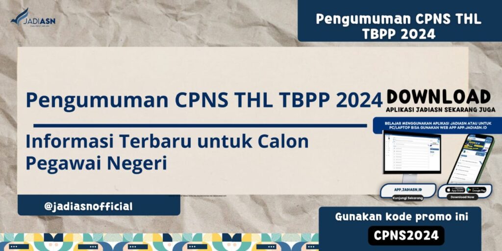 Pengumuman CPNS THL TBPP 2024