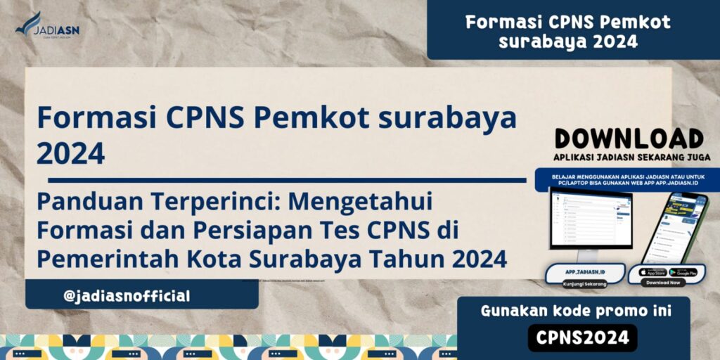 Formasi CPNS Pemkot Surabaya 2024