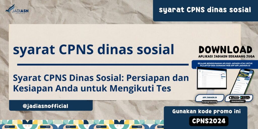 Syarat CPNS Dinas Sosial