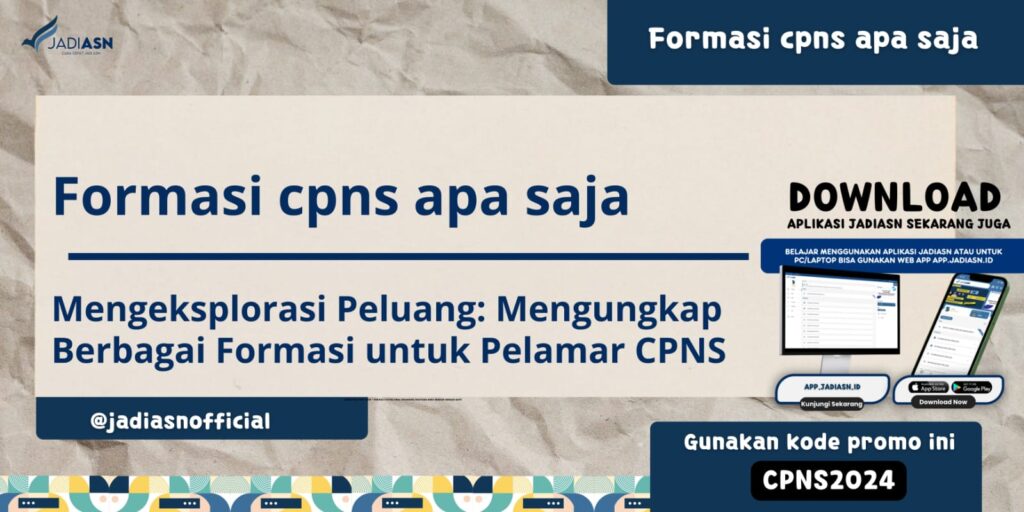 Formasi cpns apa saja