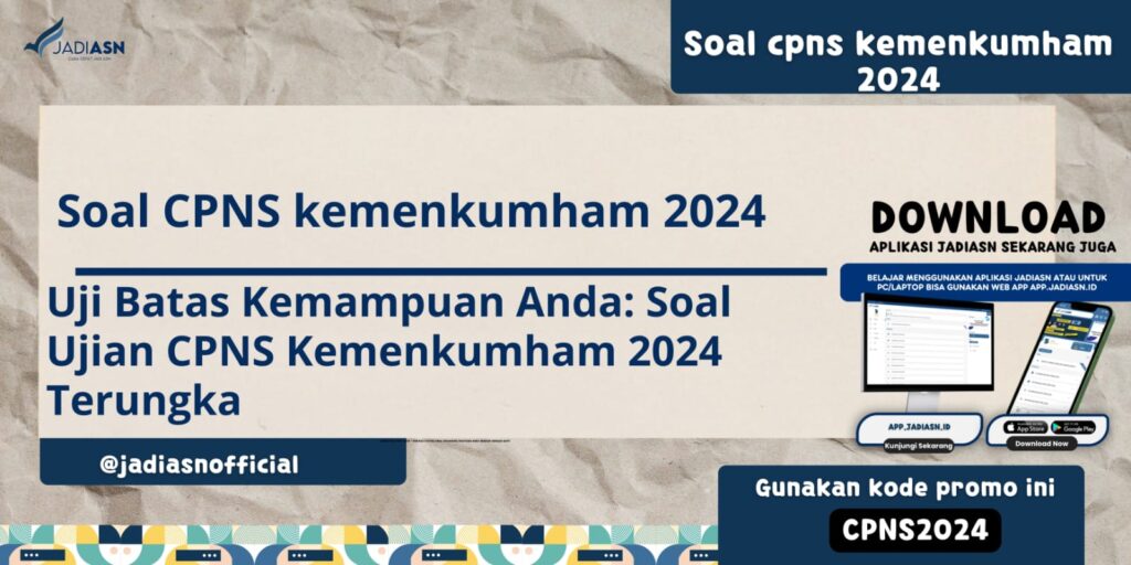 Soal cpns kemenkumham 2024