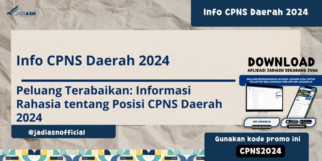 Info cpns daerah 2024