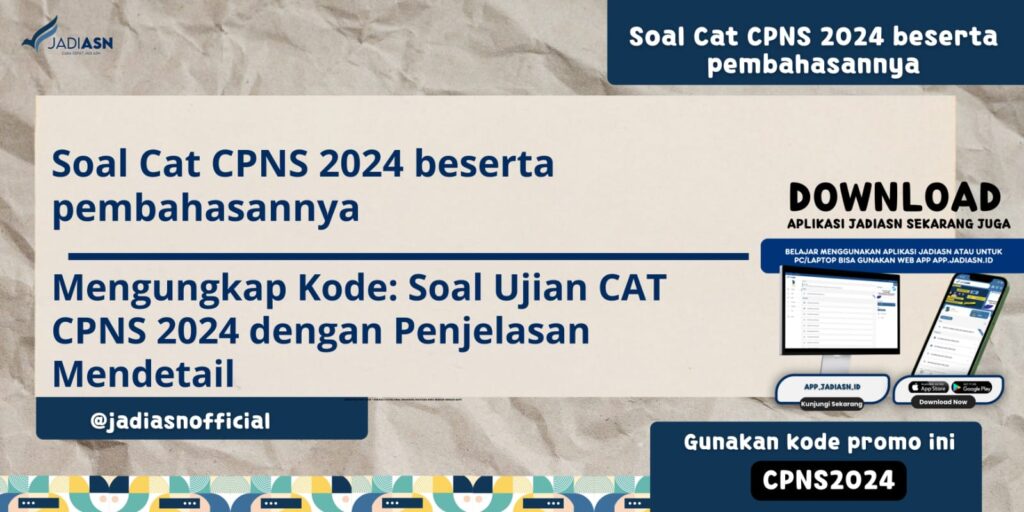 Soal cat cpns 2024 beserta pembahasannya