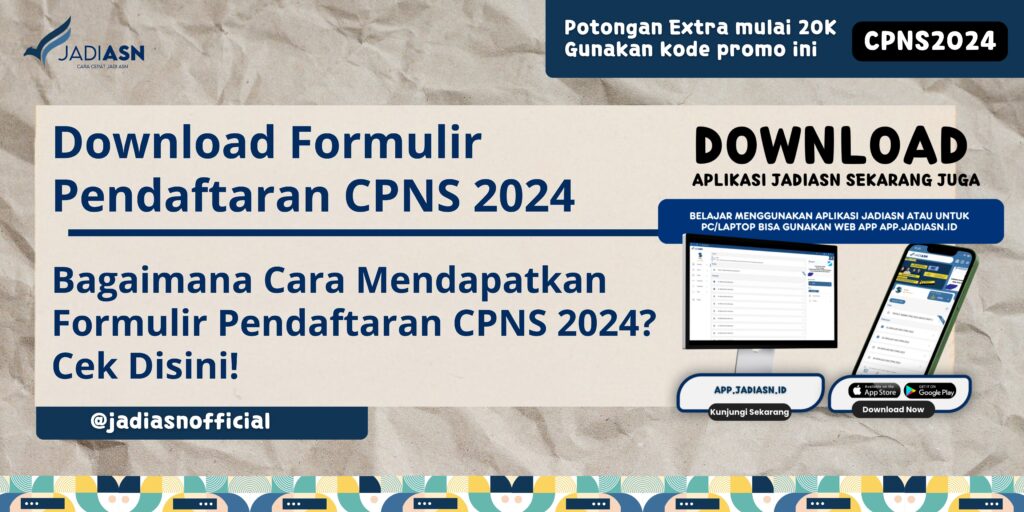 Download Formulir Pendaftaran CPNS 2024