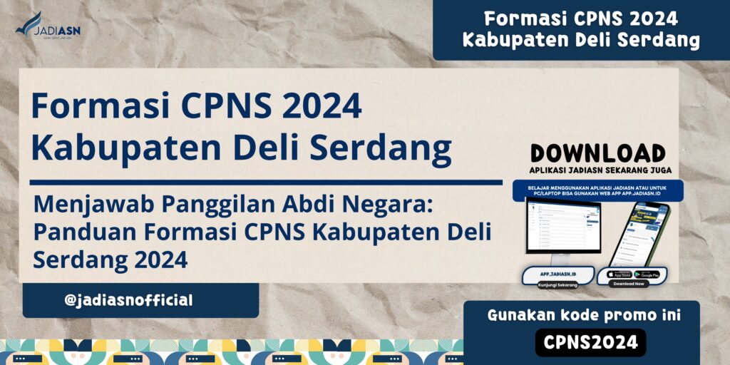 Formasi CPNS 2024 Kabupaten Deli Serdang