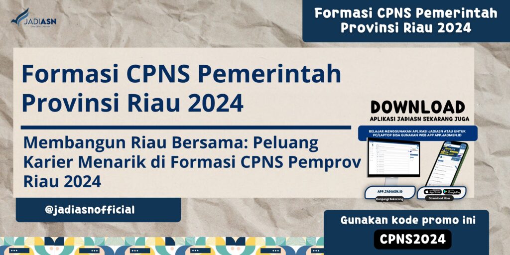 Formasi CPNS Pemerintah Provinsi Riau 2024