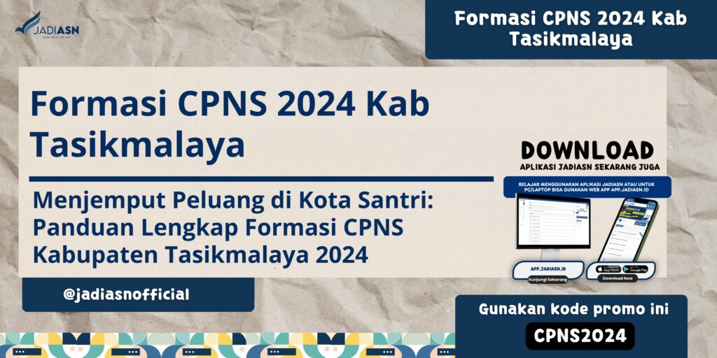 Formasi CPNS 2024 Kab Tasikmalaya