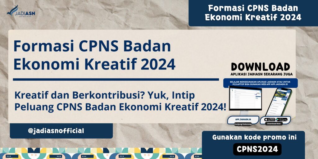 Formasi CPNS Badan Ekonomi Kreatif 2024