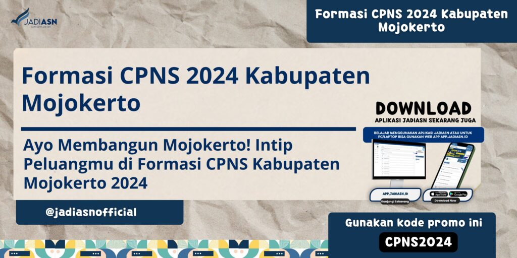 Formasi CPNS 2024 Kabupaten Mojokerto