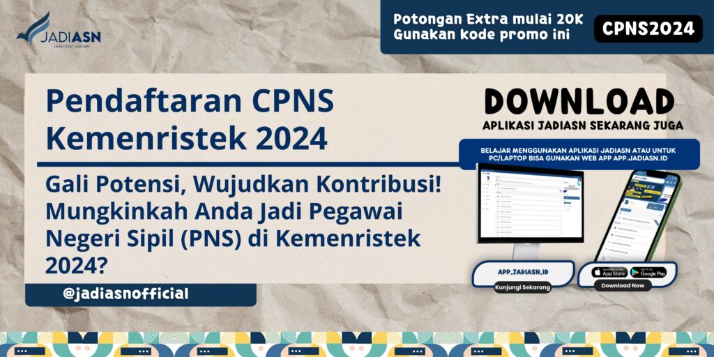 Pendaftaran CPNS Kemenristek 2024