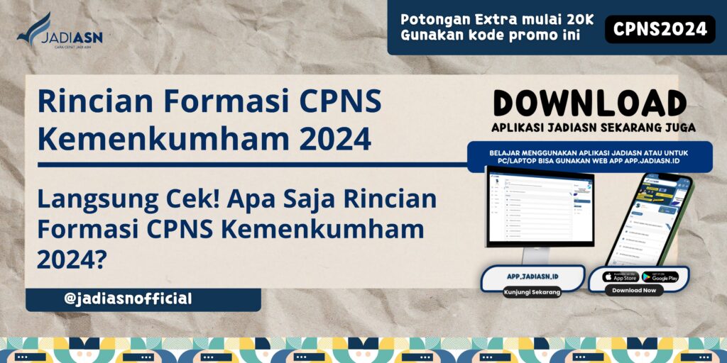 Rincian Formasi CPNS Kemenkumham 2024