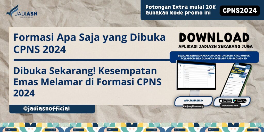 Formasi Apa Saja yang Dibuka CPNS 2024