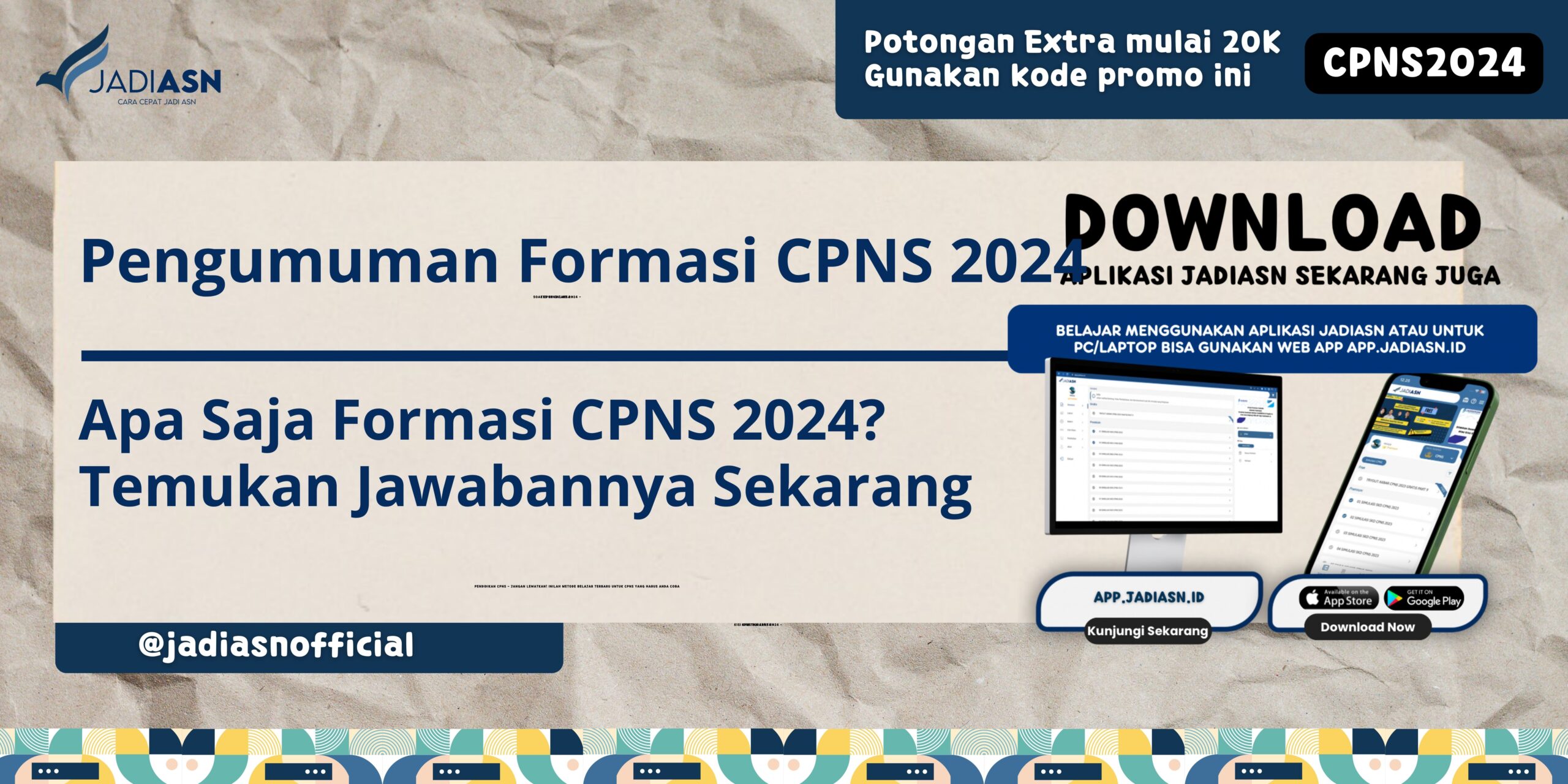 Pengumuman Formasi CPNS 2024 Apa Saja Formasi CPNS 2024