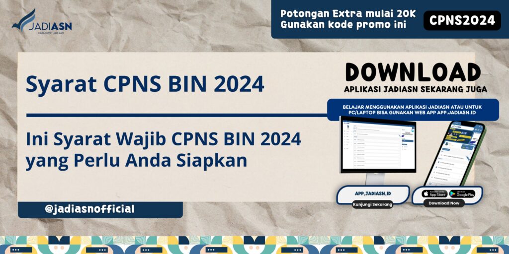 Syarat CPNS BIN 2024