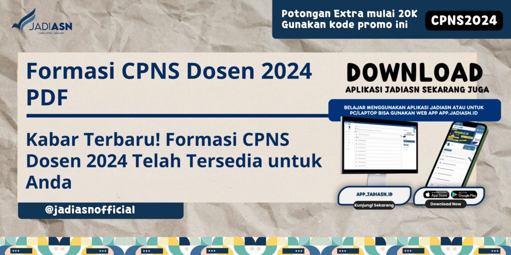 Formasi CPNS Dosen 2024 PDF