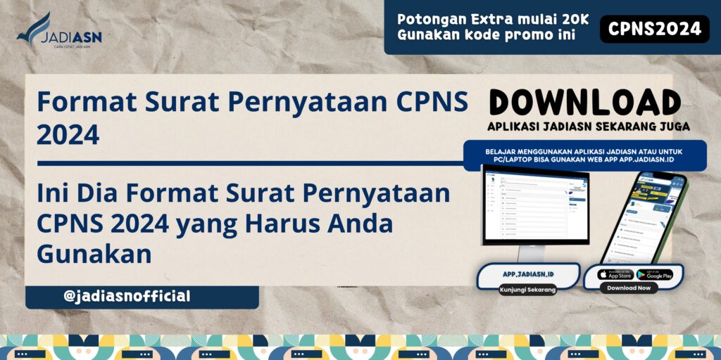 Format Surat Pernyataan CPNS 2024