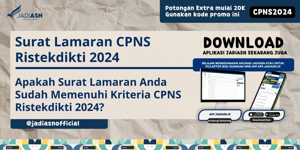 Surat Lamaran CPNS Ristekdikti 2024