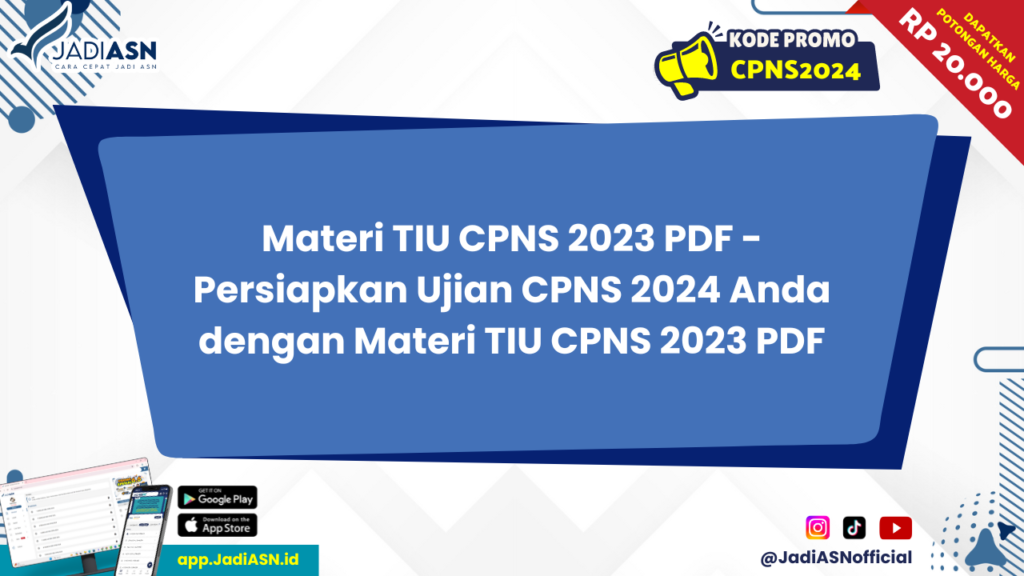 Materi TIU CPNS 2023 PDF