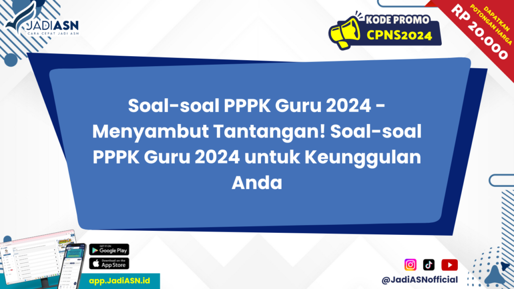 Soal-soal PPPK Guru 2024