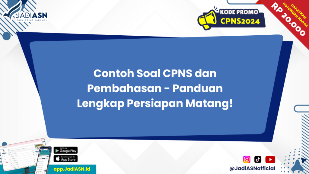 Contoh Soal CPNS dan Pembahasan