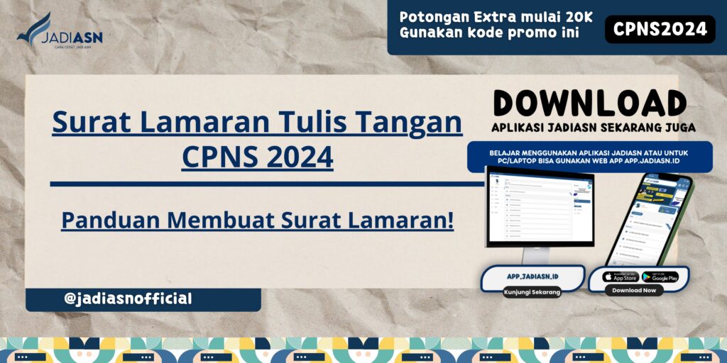 Surat Lamaran Tulis Tangan CPNS 2024 - Panduan Membuat Surat Lamaran!