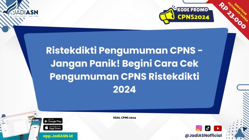 Ristekdikti Pengumuman CPNS