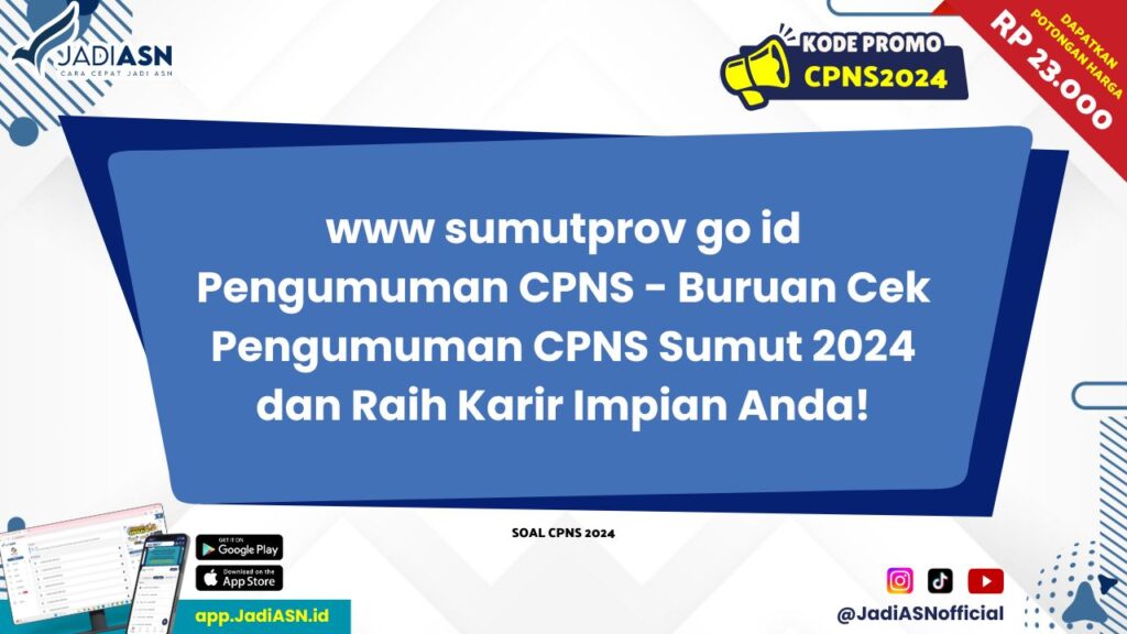 www sumutprov go id Pengumuman CPNS