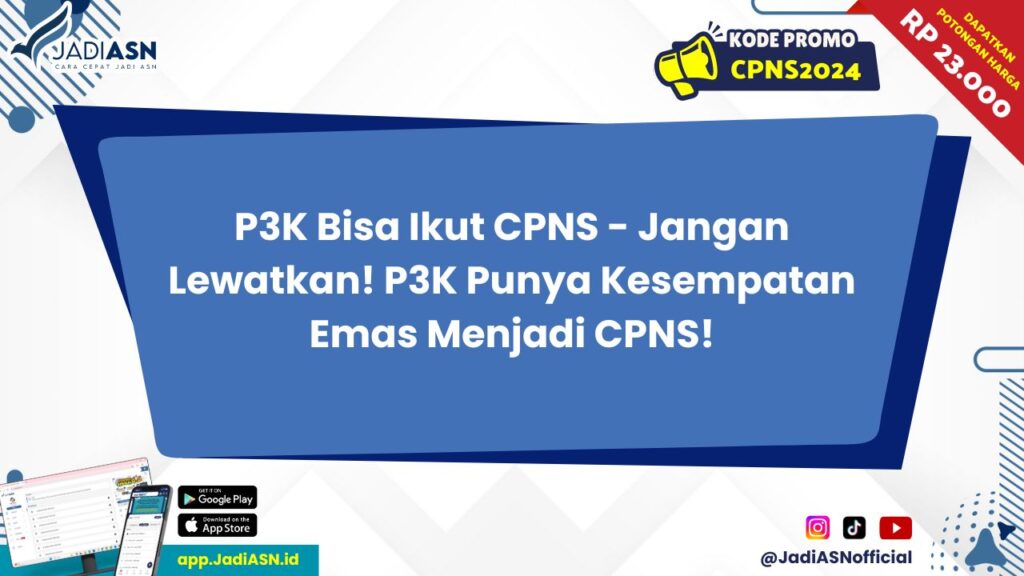 P3K Bisa Ikut CPNS