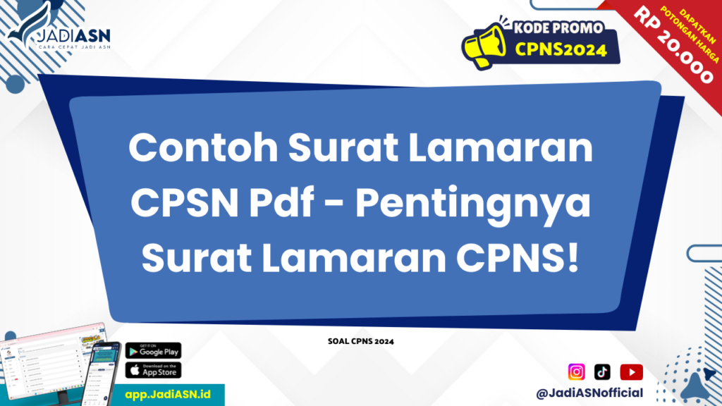 Contoh Surat Lamaran CPSN Pdf - Pentingnya Surat Lamaran CPNS!