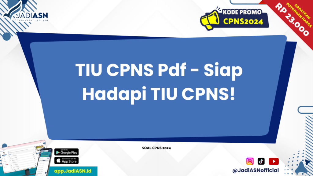 TIU CPNS Pdf - Siap Hadapi TIU CPNS!