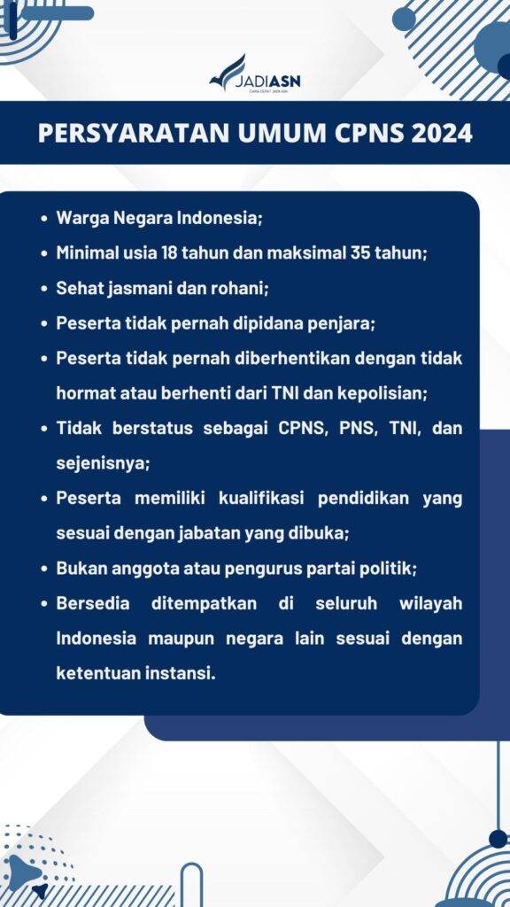 Persyaratan Dokumen CPNS 2024