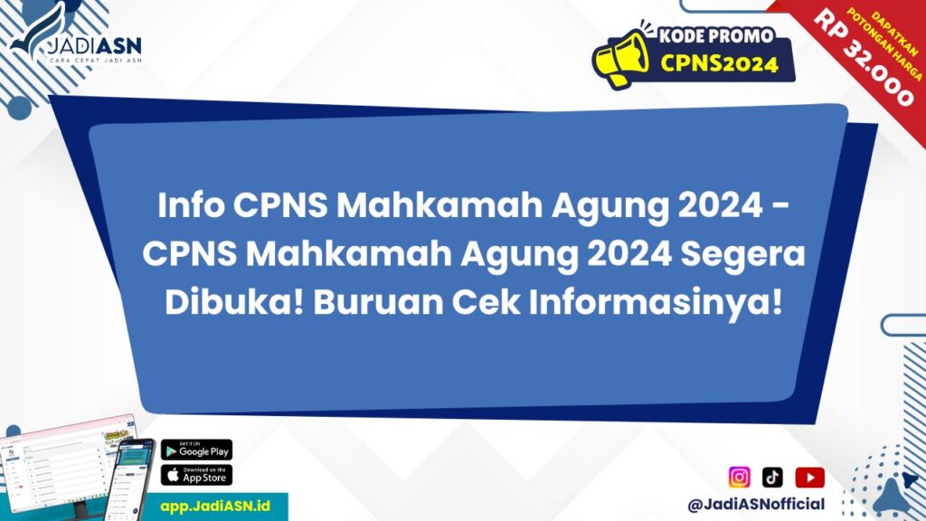 Info CPNS Mahkamah Agung 2024