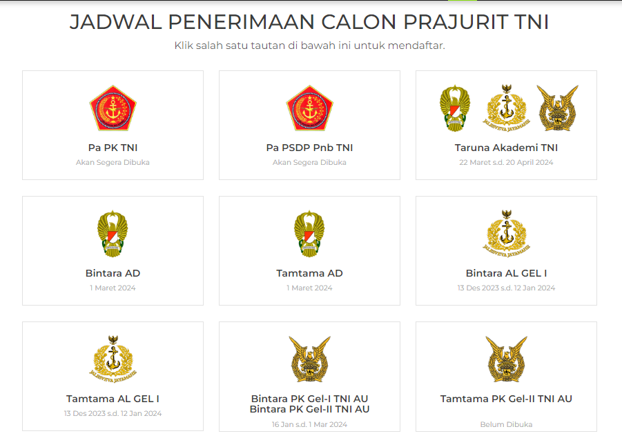 Syarat CPNS TNI 2024