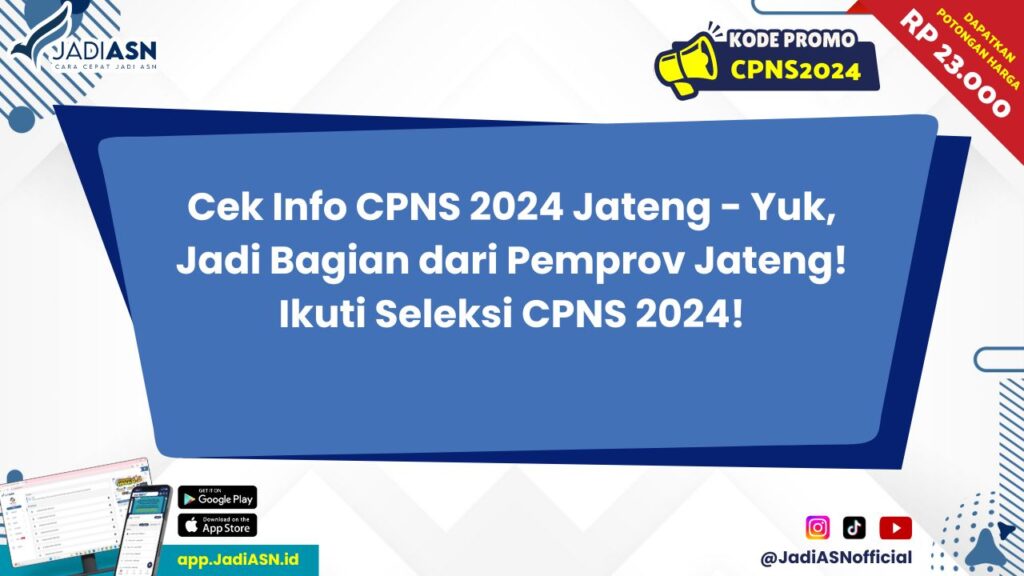 Cek Info CPNS 2024 Jateng