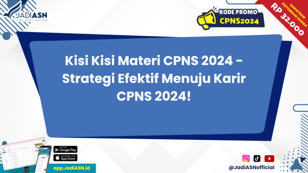 Kisi Kisi Materi CPNS 2024 