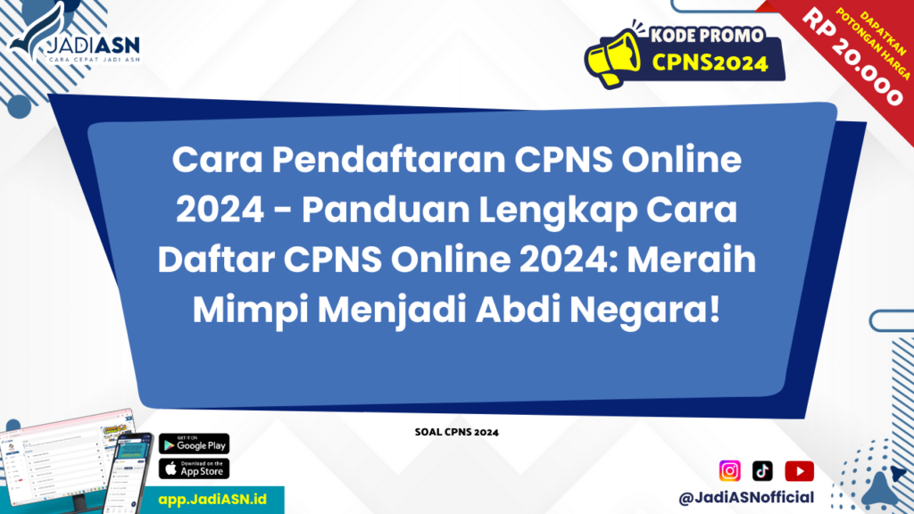 Cara Pendaftaran CPNS Online 2024 