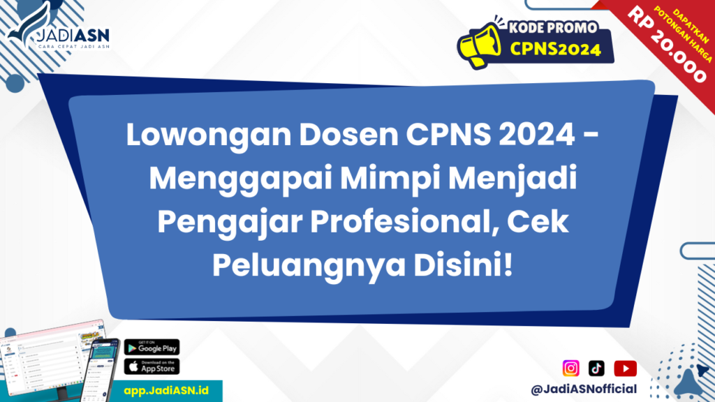 Lowongan Dosen CPNS 2024 