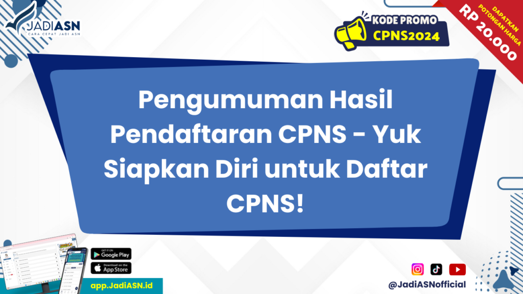 Pengumuman Hasil Pendaftaran CPNS 