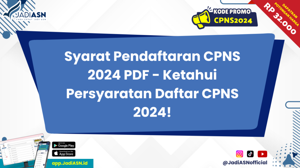 Syarat Pendaftaran CPNS 2024 PDF 