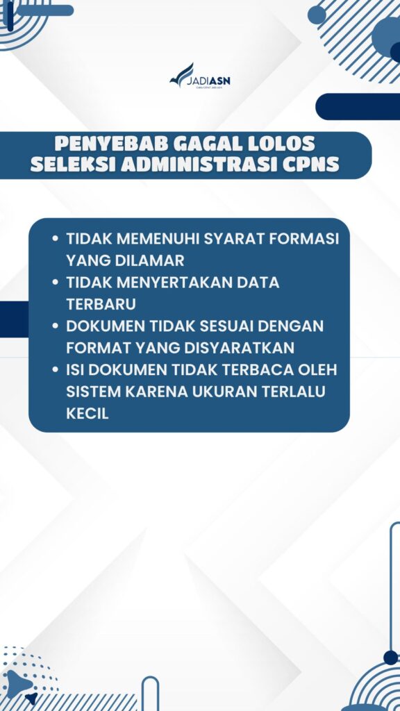 Syarat Administrasi Tes CPNS